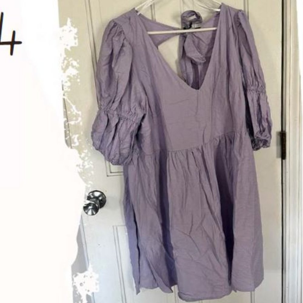 Eloquii Purple Mini Dress
